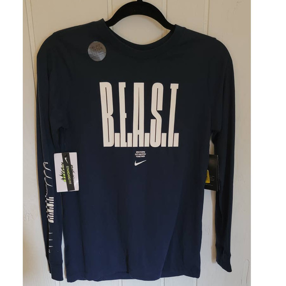 The Nike Tee -  B.E.A.S.T. Long Sleeved Tee - DriFit  - New! Tags Attached - Picture 1 of 5